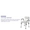 Flash Furniture 14-1/2" L, Rubber, Aluminum, White Adjustable Bath Chair DC-HY3520L-WH-GG - alternate 9
